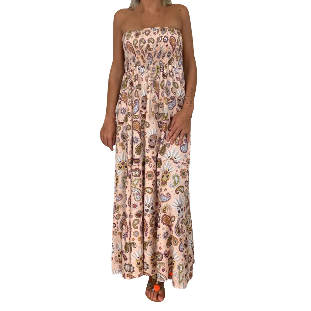 Mature Women Summer Fashion Loose and Thin Elastic Waist Wrap Dress