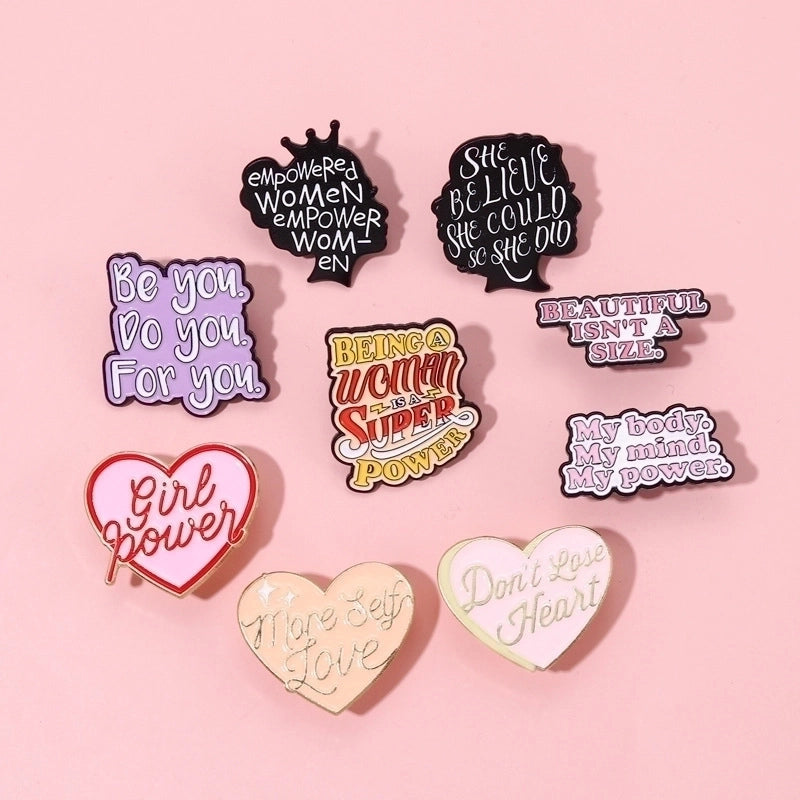 New Creative English Letter Personality Badges Small Jewelry Sweater Scarf Metal Scarf Buckle Pin Accessories