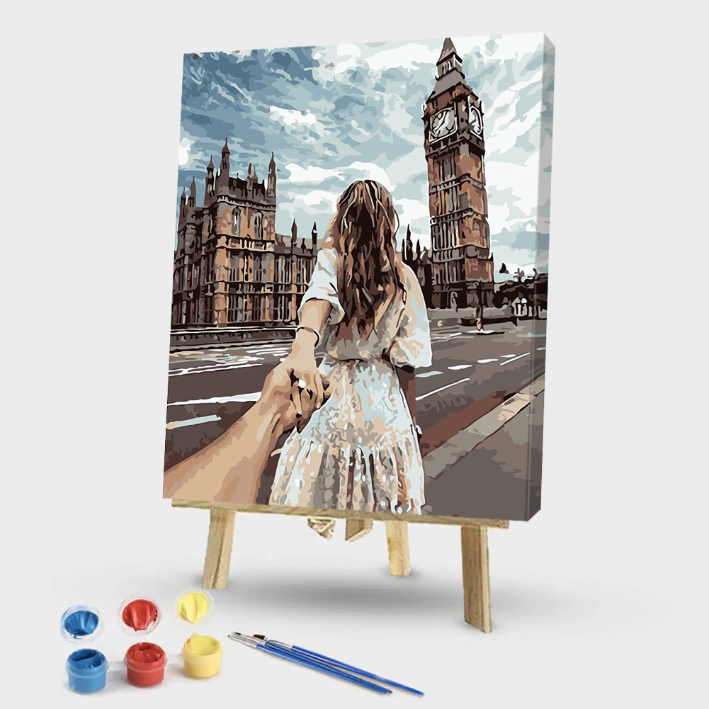 

40x50cm - Paint By Numbers Holding Hands, 501 Original