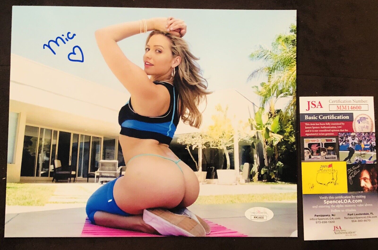 Mia Malkova Hand Signed 8x10 Photo Poster painting ADULT STAR AUTOGRAPH Sexy Booty Naughty JSA