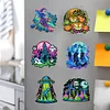 6Pcs Diamond Painting Halloween Magnets Refrigerator for Adults Kids