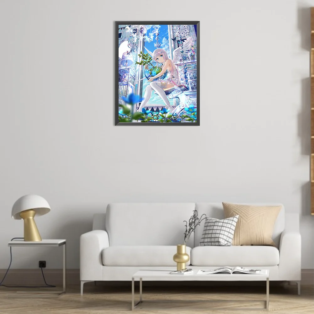 Full Round Diamond Painting 40*50cm - Girl Angel