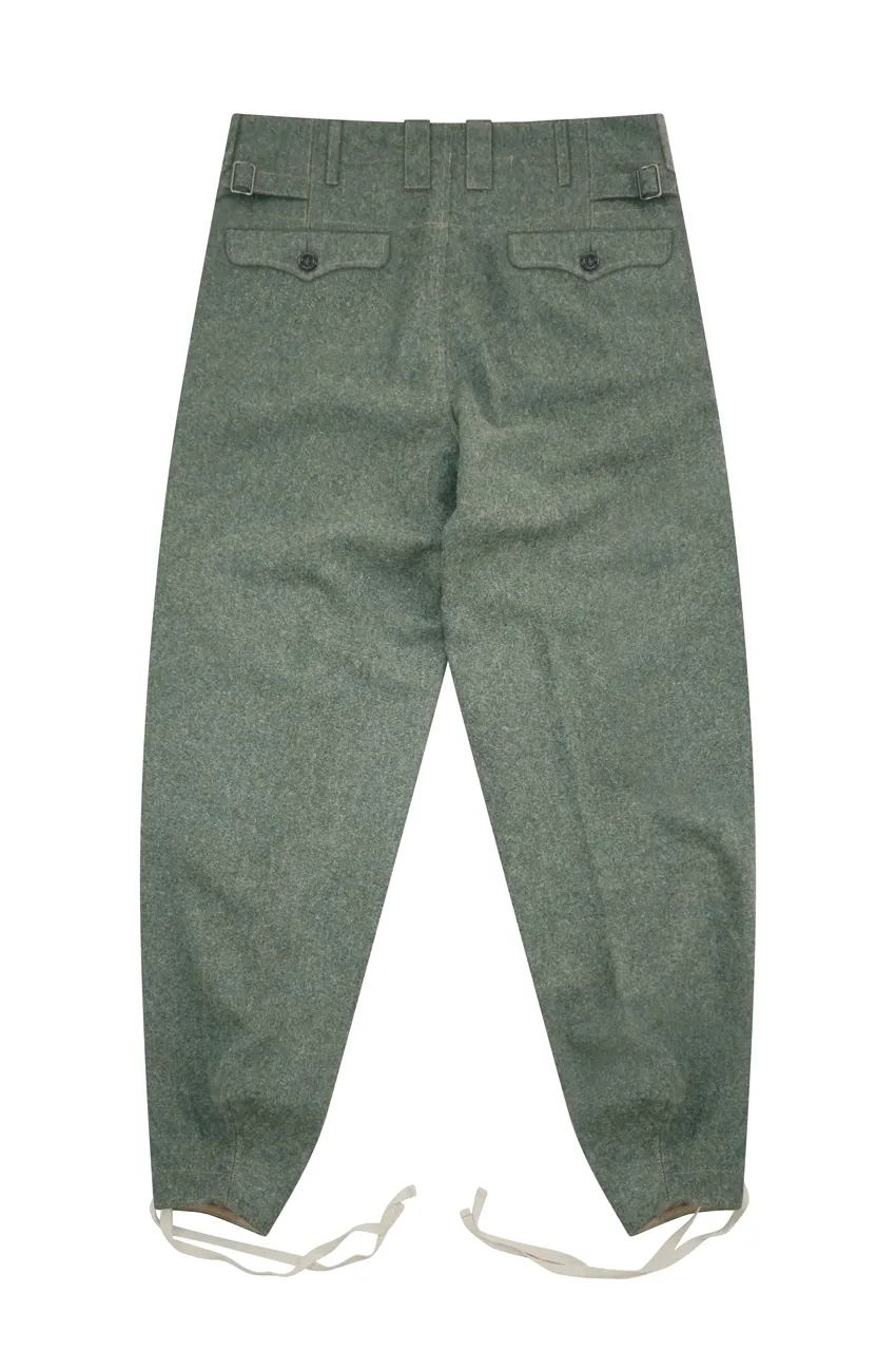   Luftwaffe German Fallschirmj&auml;ger M43 Field Grey Wool Jump Trousers German-Uniform
