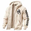 Men's Vintage Moose Creek Fleece Pocket Full Zip Long Sleeve Hoodie Jacket by Inlyline