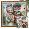 Old Couple-11CT Stamped Cross Stitch 40*40cm/15.75*15.75in tapestrymarket