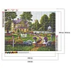 Diamond Painting-DIY Full Round Drill House Garden(50*40cm)