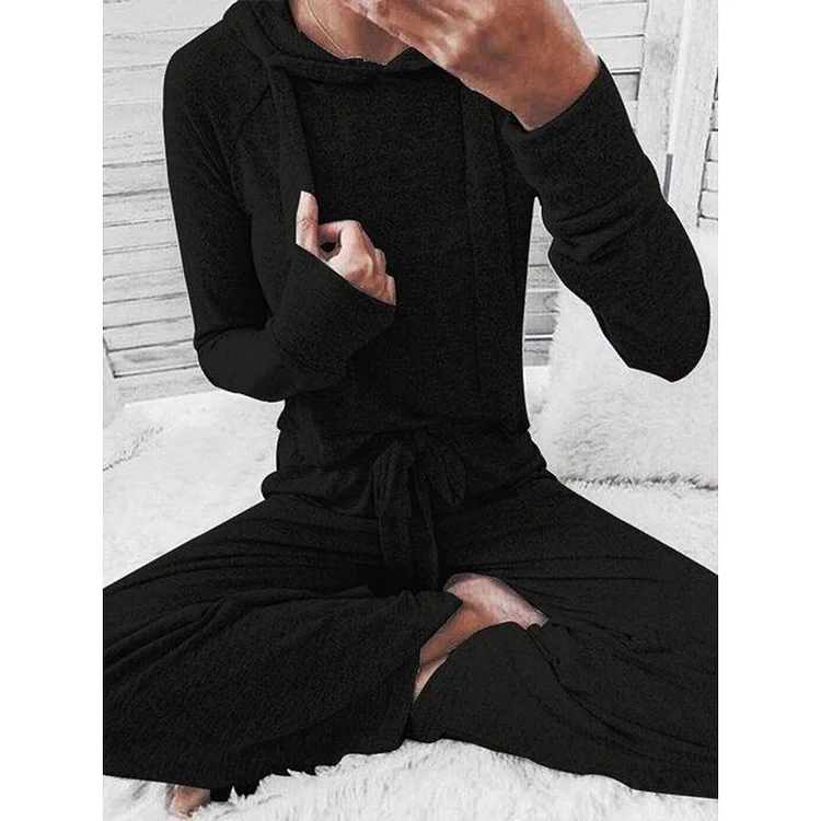 Casual Loose Hooded Set