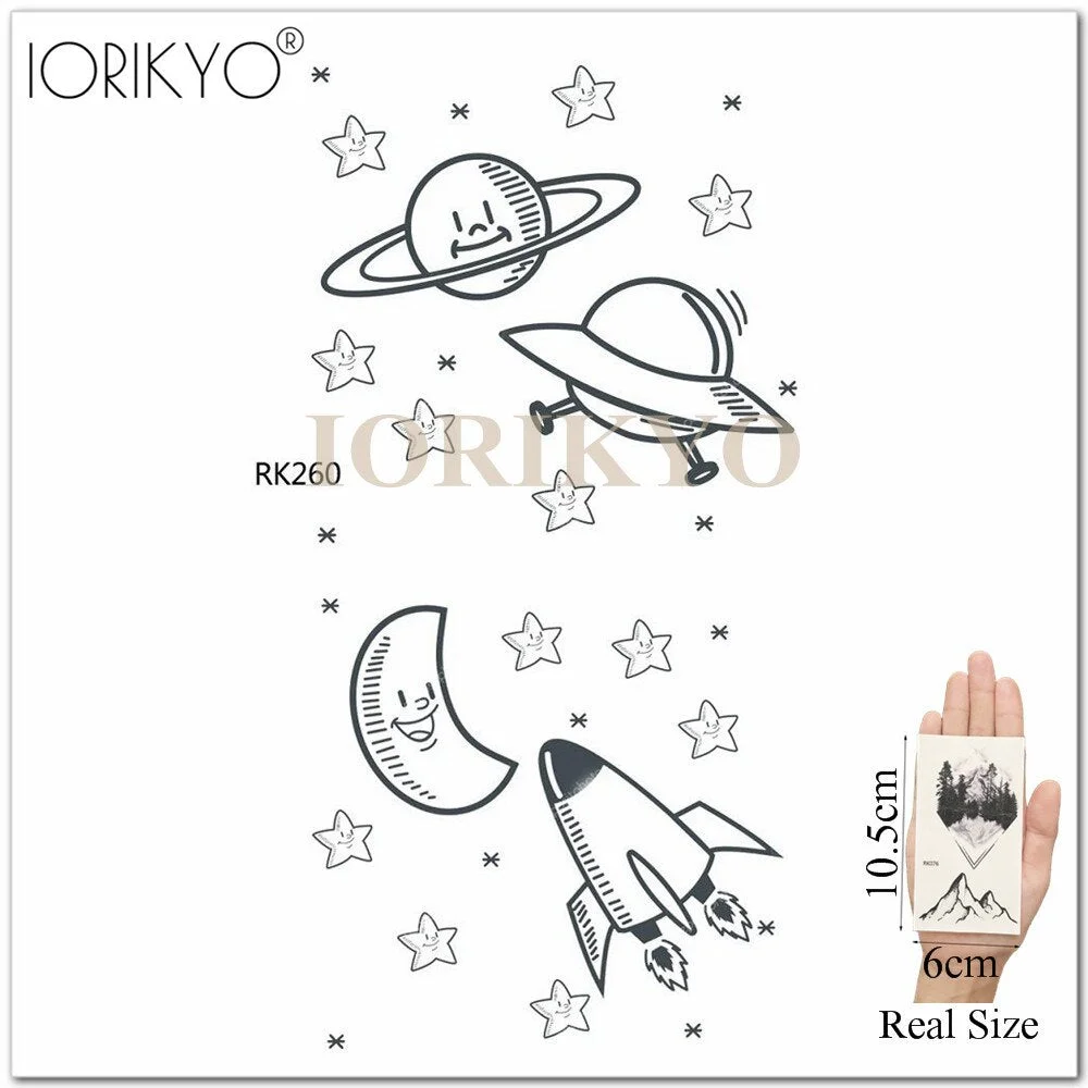 IORIKYO Temporary Women Tattoo Arm Stickers Body Chest Geometric Flash Tree Water Transfer Tatoos Dreamcatcher Sexy Fake Tattoo