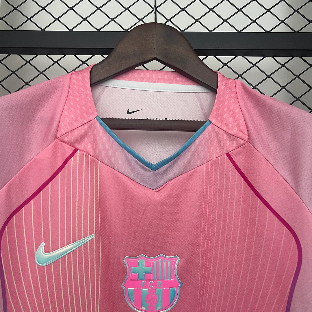 25/26 Barcelona Pink Football shirt Thai Quality