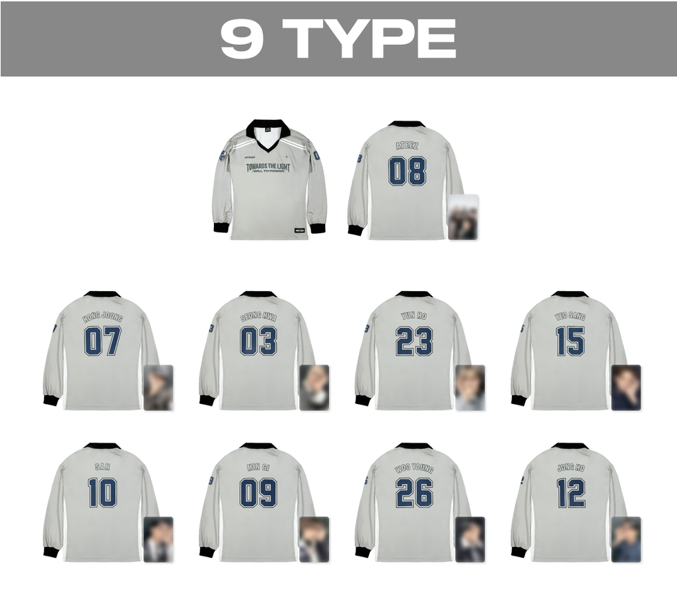 2025 Ateez Towards The Light: Will to Power Official EU POP UP Merchandise Replica Long Sleeve-Pre Order