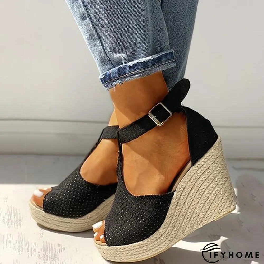 Women Summer Fish Mouth Wedge Sandals | IFYHOME