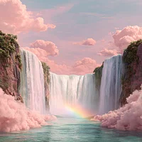 Cloud Waterfall - Diamond Painting