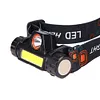 1pc Mini USB Rechargeable Headlight Flashlight Camping Night Fishing Light