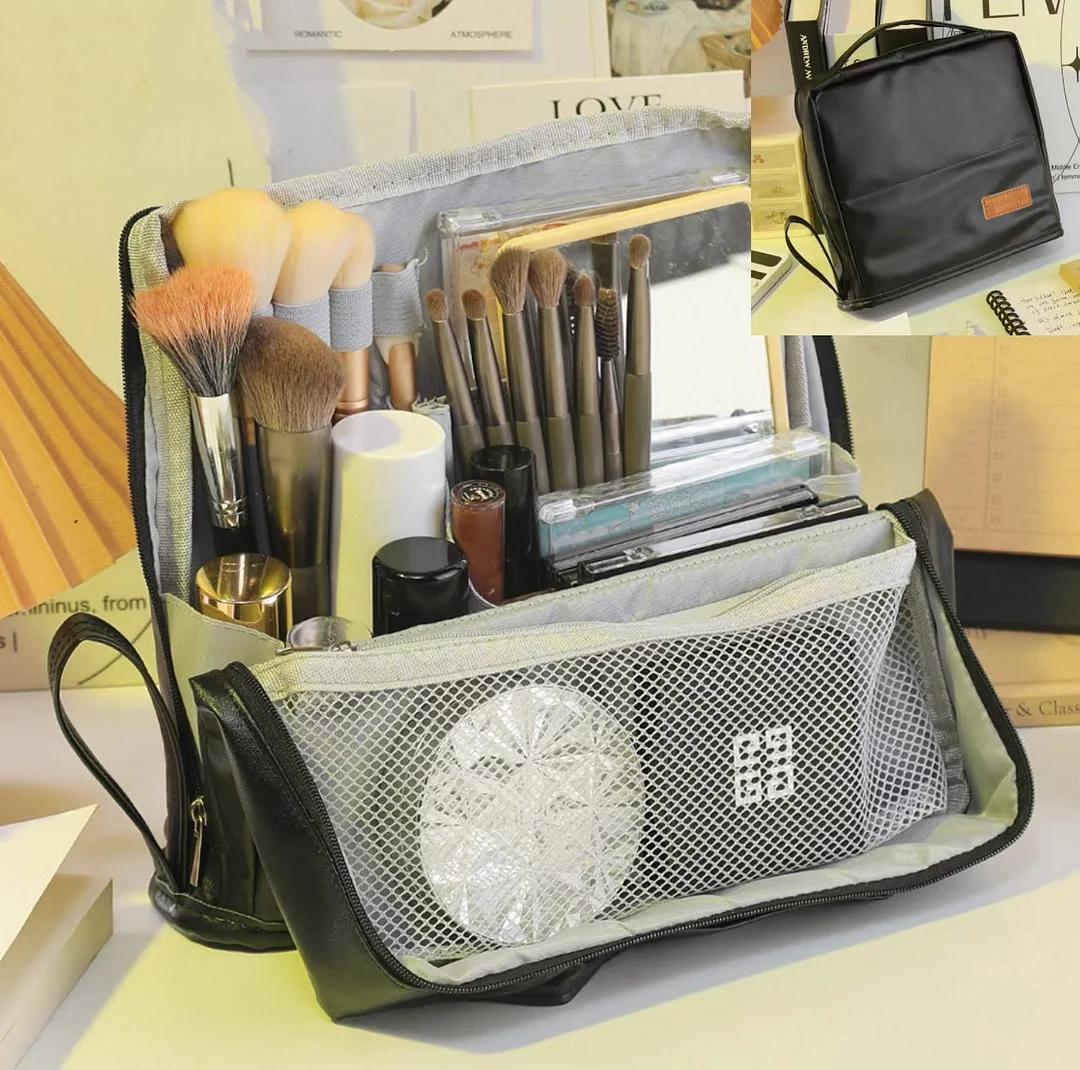 Standing Makeup Bag &ndash; Portable, Large Capacity