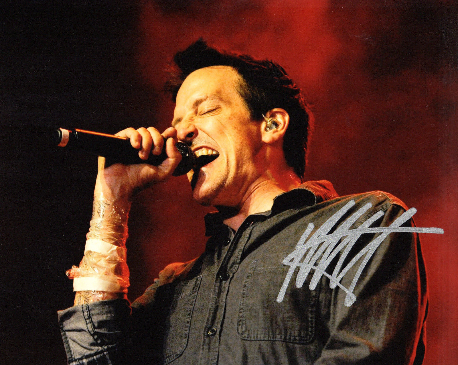 GFA Filter Rock Band * RICHARD PATRICK * Signed 8x10 Photo Poster painting R2 COA