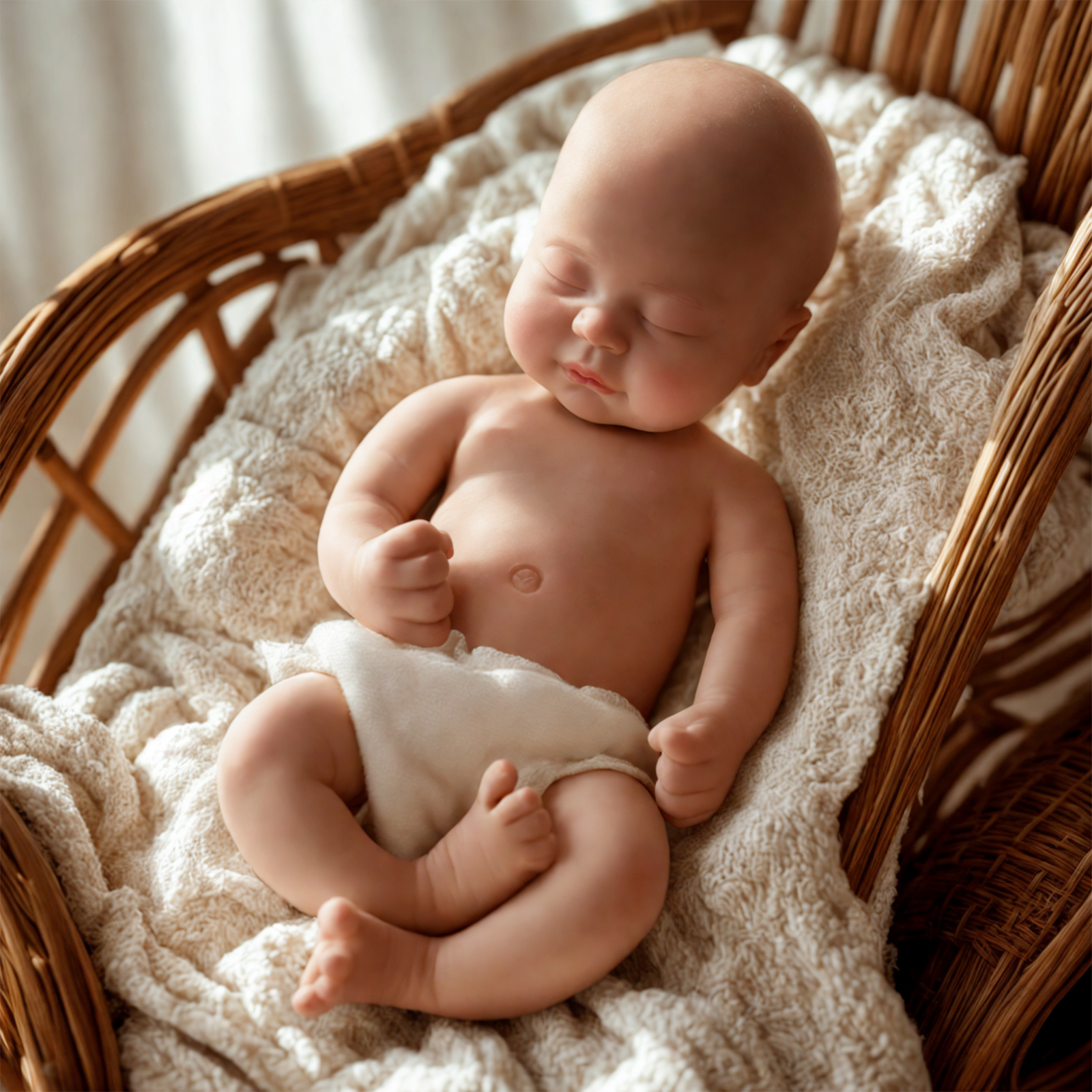 Babeside Leo 12'/16' Realistic Silicone Sleeping Baby Newborn Girl Healing of the Heart 12 Inches