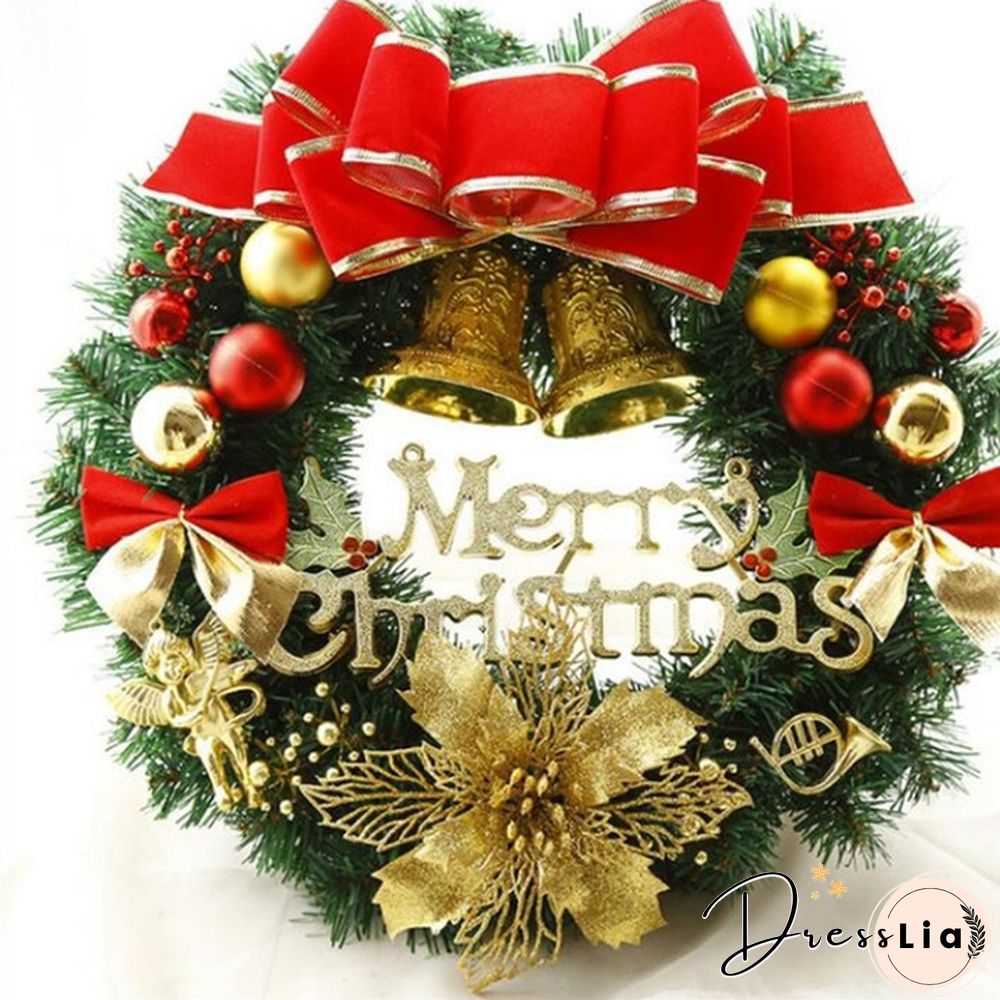 510Pcs Artificial Plastic Christmas Florals Glitter Fake Flowers Merry Tree Decorations