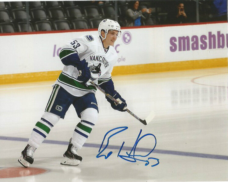 Vancouver Canucks Bo Horvat Signed Autographed 8x10 NHL Photo Poster painting COA CC