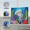 (25x25cm)DIY Jellyfish Framed Handmade Pearl Painting Art Craft Kit Living Home Decor