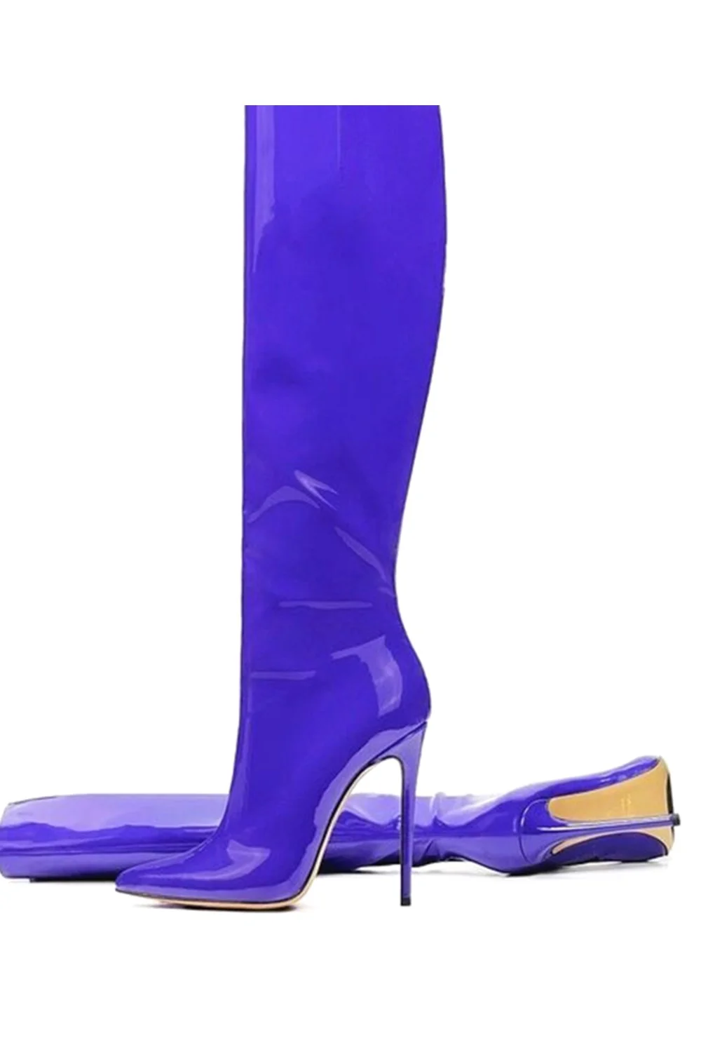  Furtado 2023 Fashion Women's Shoes spring autumn Winter Pointed Toe Stilettos Heels 12cm Knee High Boots high heels 41 42 921-1
