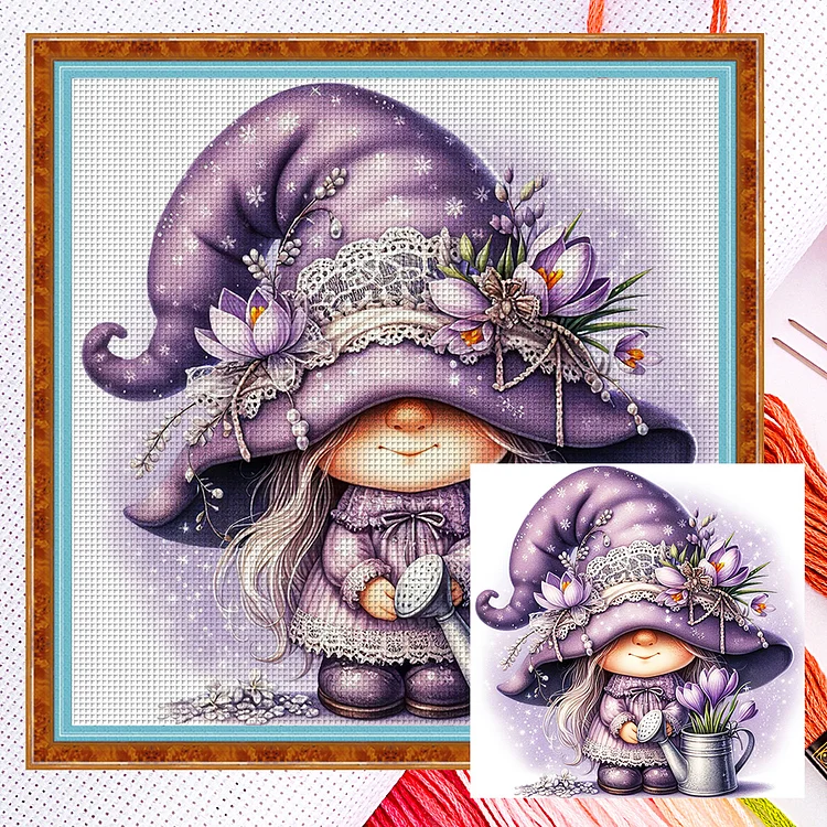 【Huacan Brand】Goblin 11CT Counted Cross Stitch 45*45CM