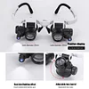 Telescopic Magnifier Glasses Loupes LED Light 8X/15X/23X Magnifying Eyewear
