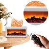 Fireplace Air Humidifier Waterless Auto-Off Aroma Diffuser for Home Decor Gift