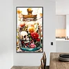 (40*70cm)Skull Vase - Full Round Drill Diamond Painting