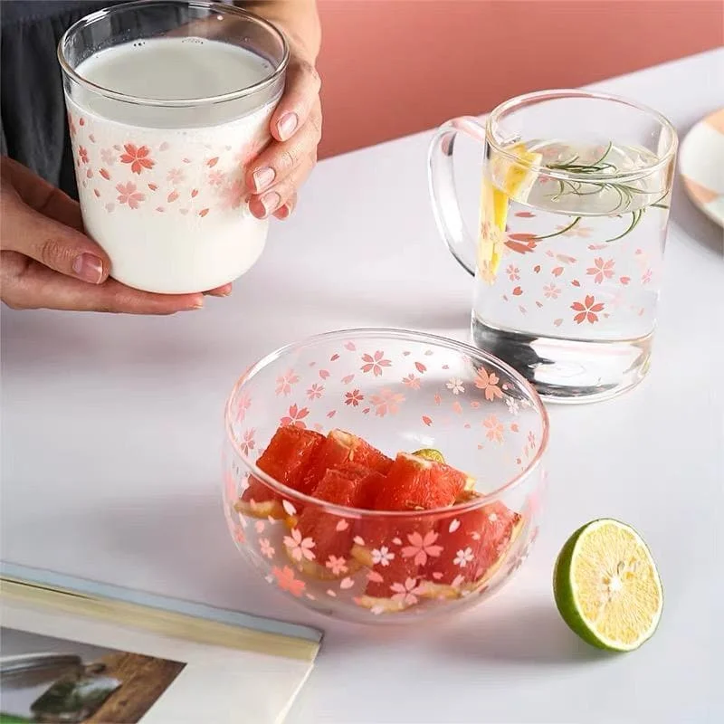 Kawaii Sakura Pink Cup Mug and Bowl SS1208