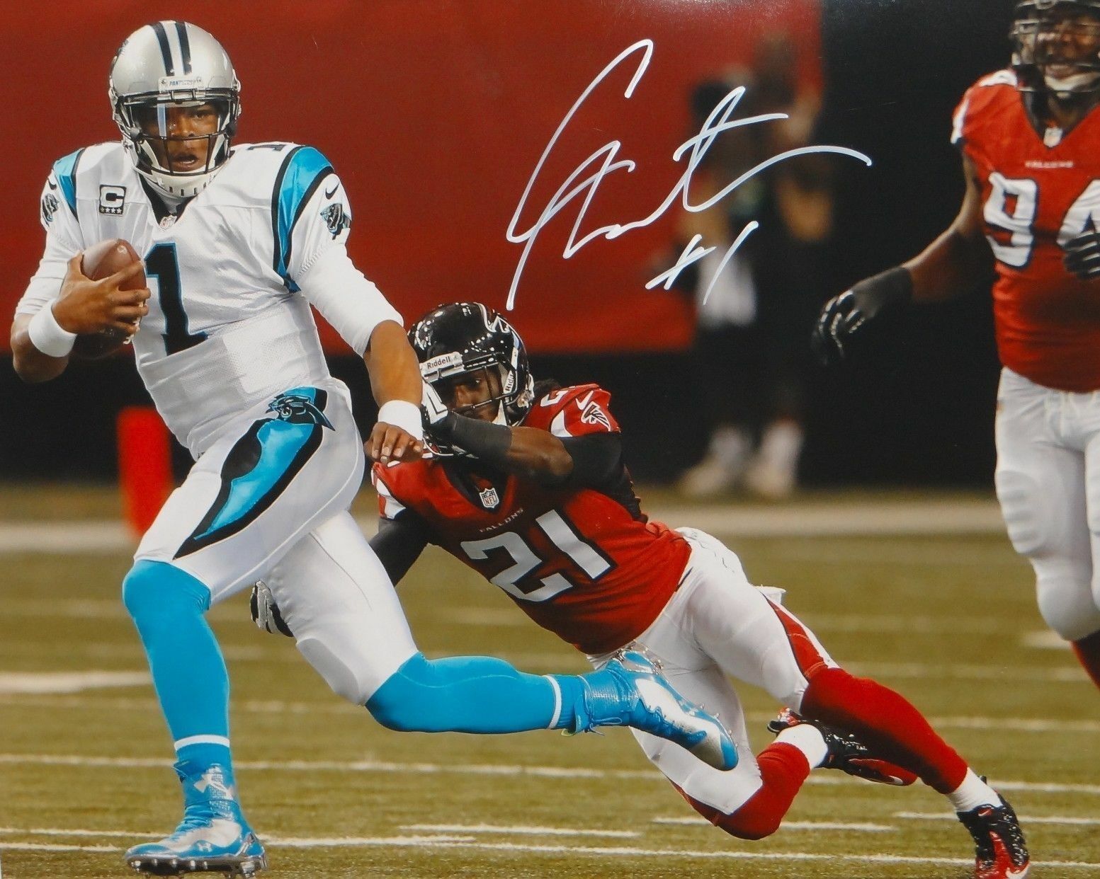 Cam Newton Autographed Signed 8x10 Photo Poster painting ( Panthers ) REPRINT