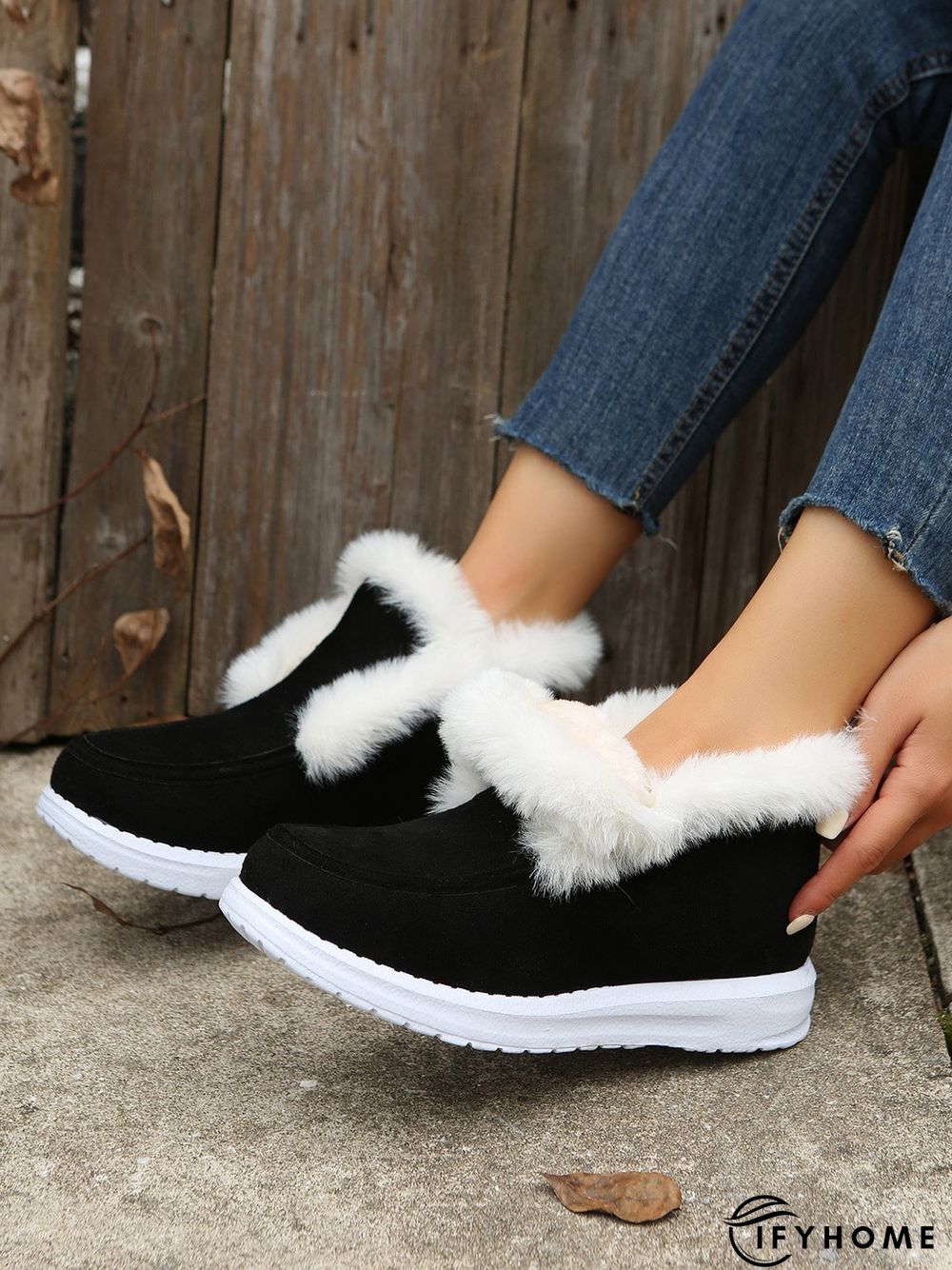 Split Joint Furry Boots | IFYHOME