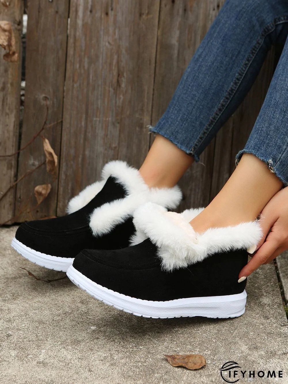 Split Joint Furry Boots | IFYHOME