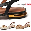French Square Toe Flat Bottom Female Sandals