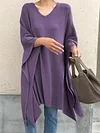 Simple Loose Batwing Sleeves Shirts Tops
