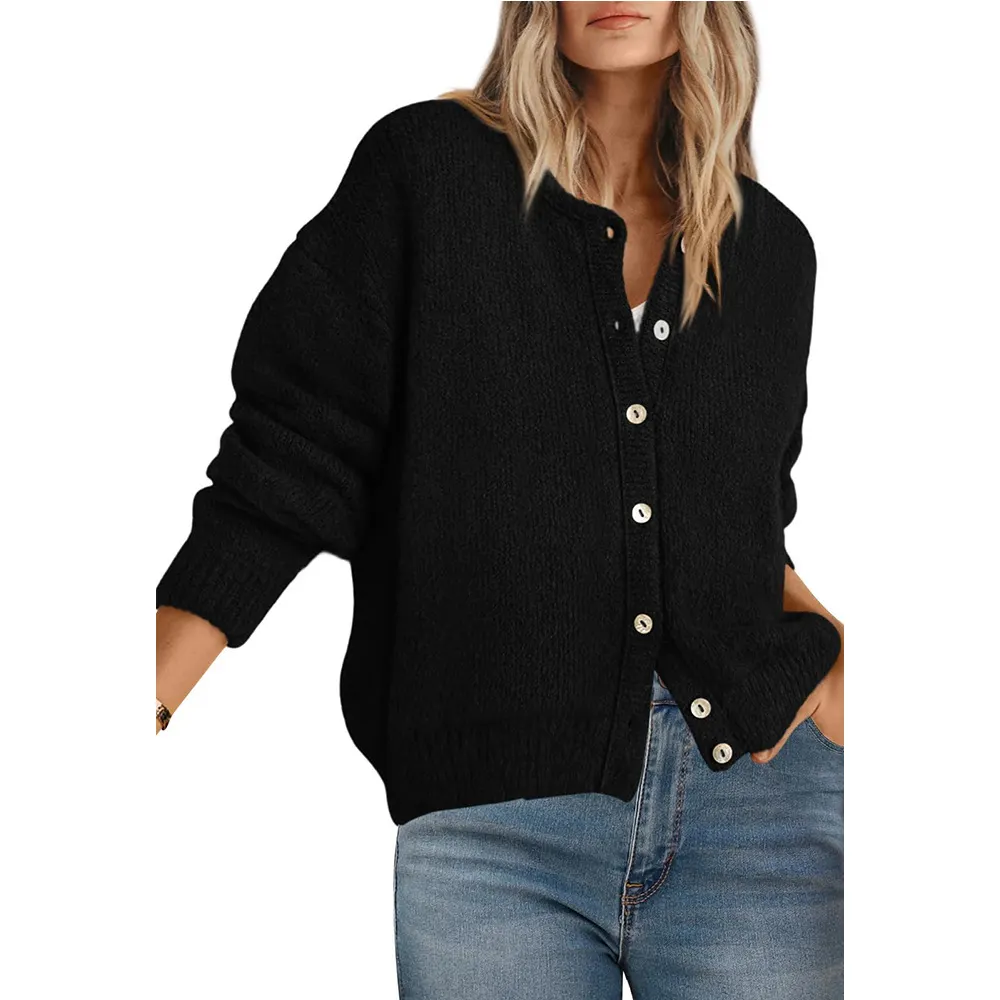 Women Loose Knit Cardigan