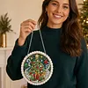 Pendentif de peinture en diamant maison pour sapins de No&euml;l pour adultes perceuse simple face