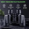 80x80 Outdoor Binoculars HD Night Vision Telescope Compact Red Film Binoculars