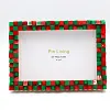 Chirstmas DIY Building Block Photo Frame Kit,Creative Handmade Assembled Photo Frame Handmade Craft Gift Home Tabletop Display Decor