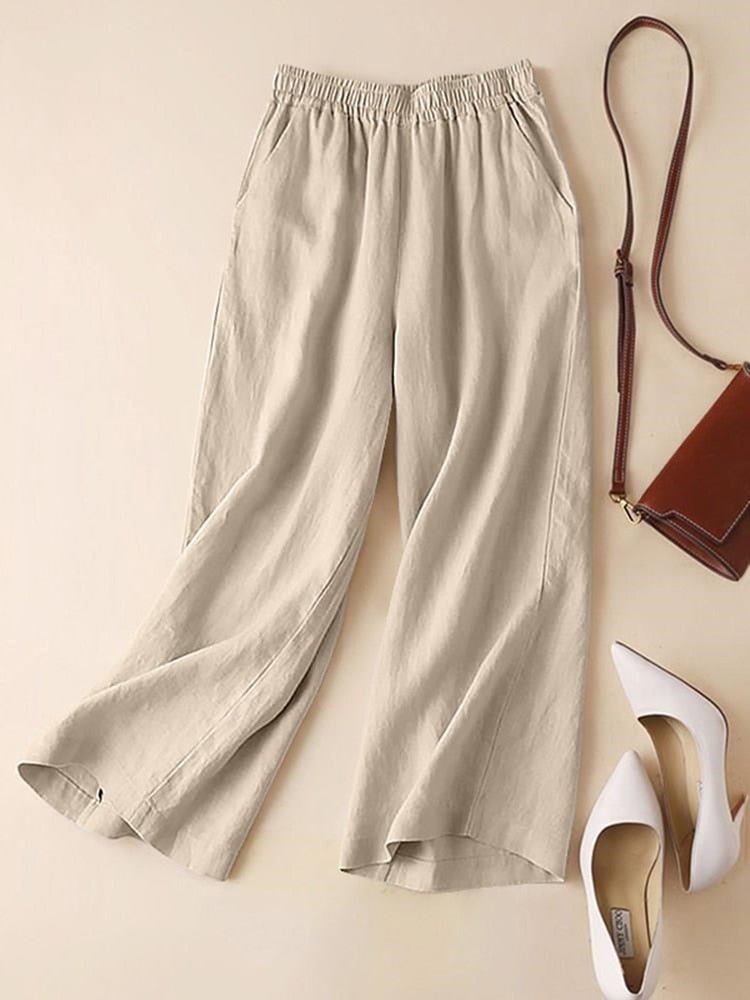ZANZEA Oversized Summer Trousers Women Casual Solid Long Pants Vintage High Waist Work Office Trousers Loose Pantalon Turnip