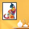 Flower Cat -11CT Stamped Cross Stitch 40*50cm/15.75*19.69in tapestrymarket