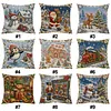 Christmas DIY 11CT Stamped Cross Stitch Throw Pillow Kit 45x45cm