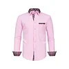 Men's Colorblock Plaid Collar Casual Super Stretch Shirt