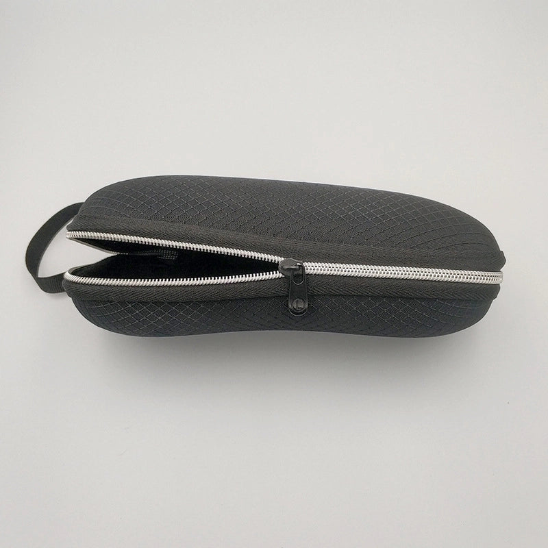 Zipper Myopia Glasses Case Fabric Personality Slant Myopia Glasses Case Hook Foreign Trade Rhombus Glasses Storage Box