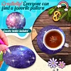 6pcs DIY Starry Sky Diamond Painting Acrylic Coasters
