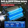 Rechargeable Solar High Power Searchlight Big Flashlight Waterproof for Outdoor