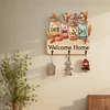 (US Local)Wooden Vase Diamond Art Hanging Hook Rail Diamond Painting Art Craft Wall Hooks