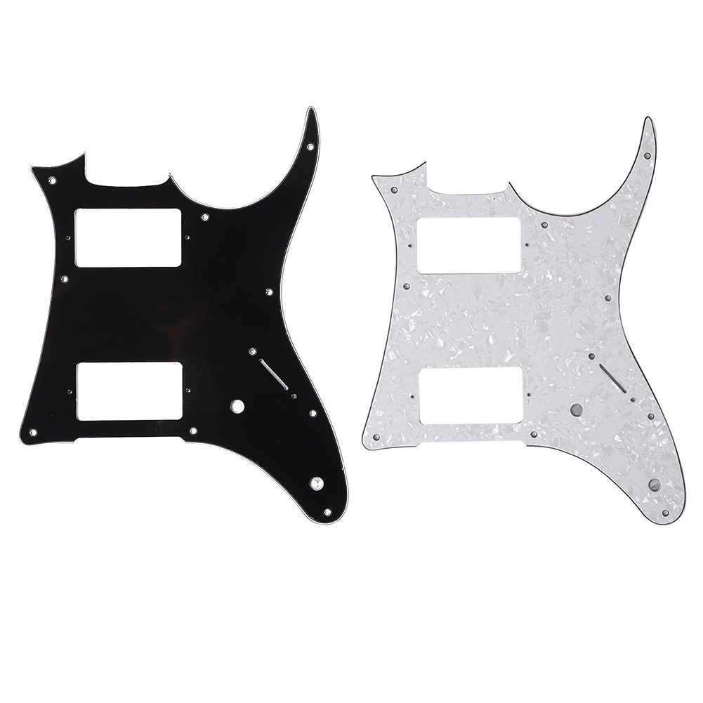 

PVC Double Pickup Hole Guitar Pickguard Plate Guard Cover for Ibanez RG20, Black, 501 Original