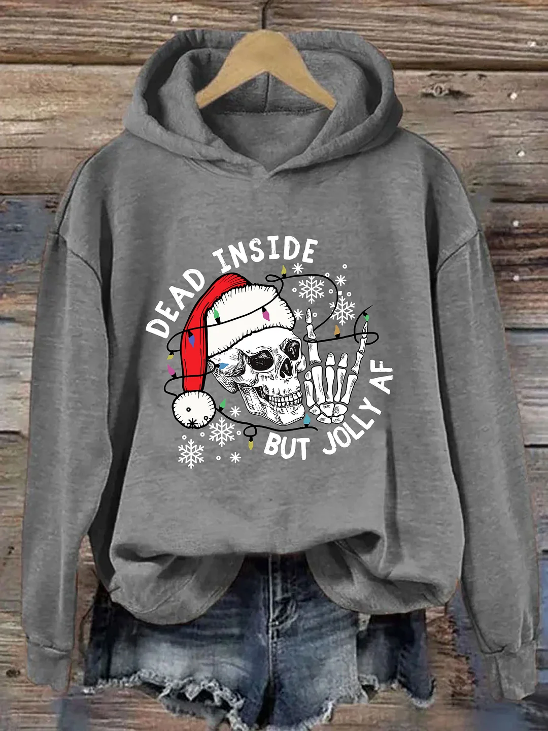 Dead Inside But Jolly AF Hoodie