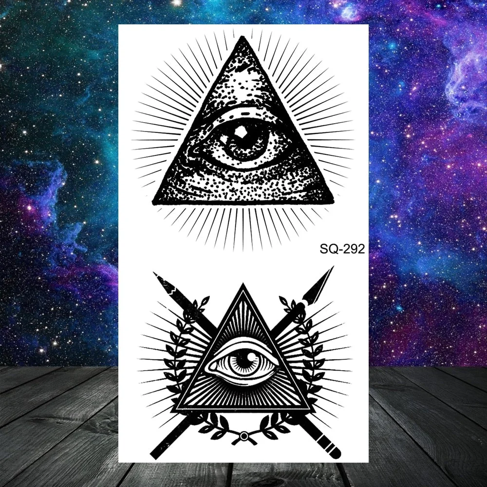 Black Whale Universe Planet Temporary Tattoos For Women Adult Men Constellation Outer Space Moon Fake Tattoo Small Tatoo Paper