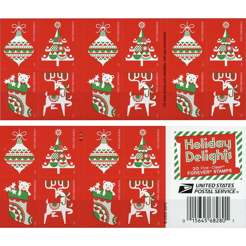 Holiday Windows 2016, Discounted Forever Stamps